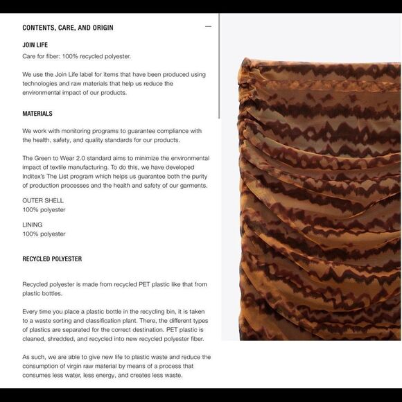 ZARA bloggers fave Brown high waisted ruched draped tulle midi skirt Sz XS NWT - Picture 14 of 15